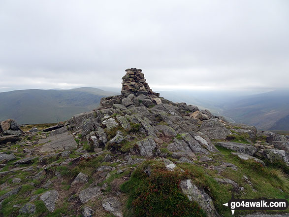 Walk c106 Carrock Fell and High Pike (Caldbeck) from Mosedale - Carrock Fell summit cairn