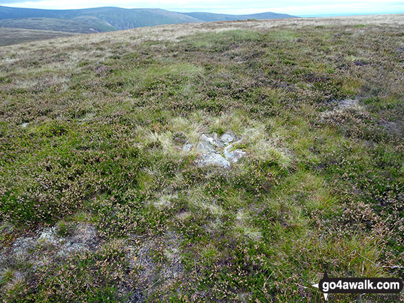 The tiny cairn on the summit of Hare Stones 