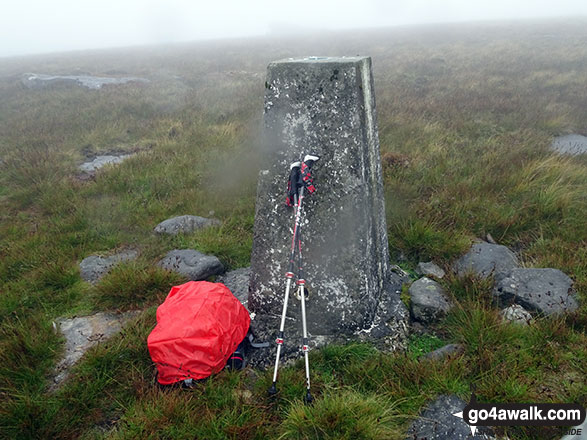 The Trig Point on the summit of Mallowdale Pike (Mallowdale Fell)