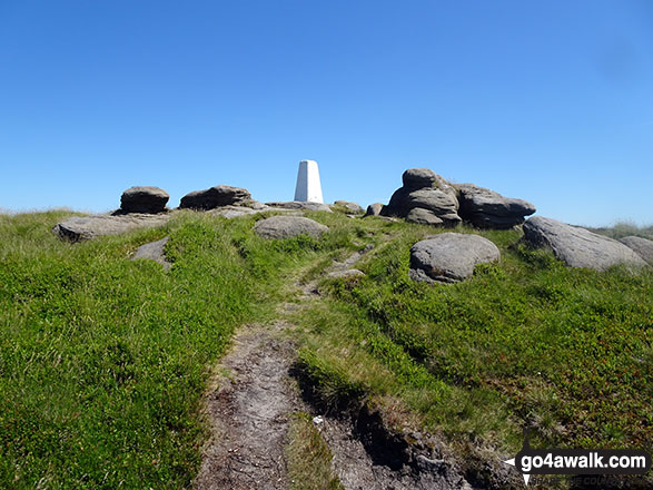 Lad Law (Boulsworth Hill) summit trig point 