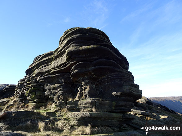 Walk d263 Seal Stones (Kinder Scout), Fairbrook Naze (Kinder Scout) and Mill Hill from Birchin Clough - Seal Stones (Kinder Scout) summit