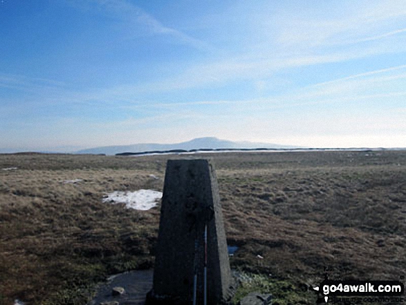 Gragareth summit trig point 