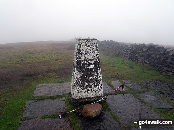 Walk ch146 Kettleshulme and Shining Tor from Lamaload Reservoir - Shining Tor summit Trig Point