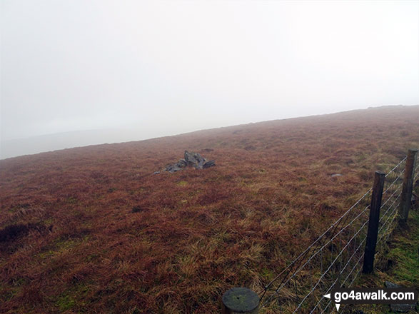 Walk ch131 Shining Tor and Yearns Low from Lamaload Reservoir - Cat's Tor summit cairn