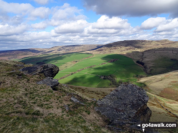 Walk d214 Mount Famine, South Head and Brown Knoll from Hayfield - Mount Famine summit