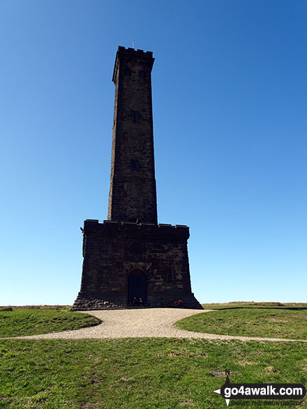 Walk gm198 Bull Hill from Holcombe - Peel Tower