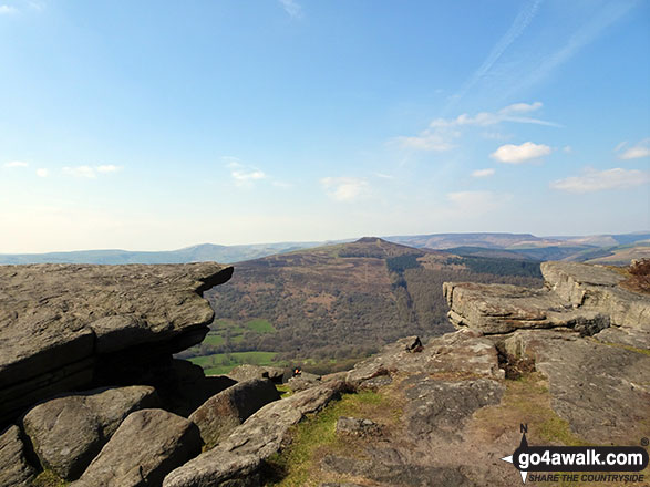 Walk d130 Stanage Edge, High Neb and Bamford Moor from Hathersage - Winhill Pike (Win Hill) across Bamford Moor from High Neb (Stanage Edge)