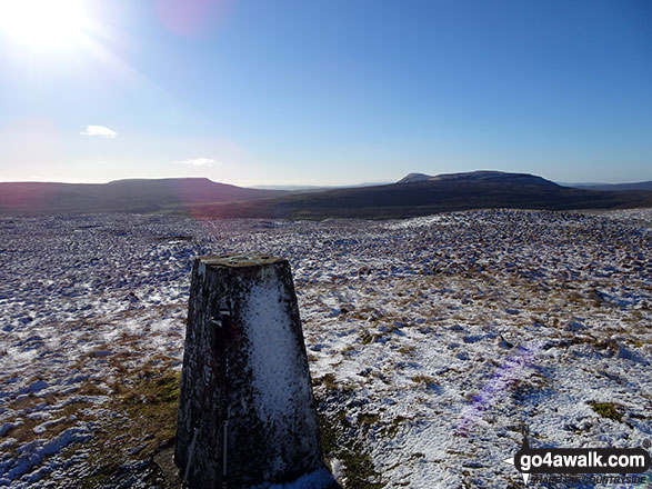 Walk ny153 Sugar Loaf (Horse Head Moor) and Firth Fell from Buckden - Sugar Loaf (Horse Head Moor) summit Trig Point