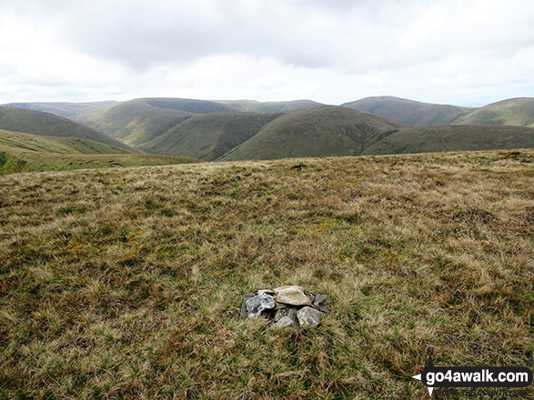 The small cairn on the summit of Hooksey 