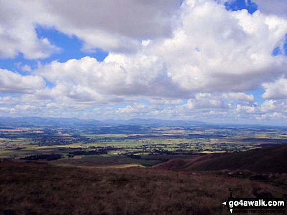 Walk c317 Cross Fell from Kirkland - View from High Cap on the way up Cross Fell