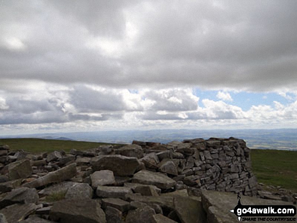 Walk c317 Cross Fell from Kirkland - Cross Fell summit