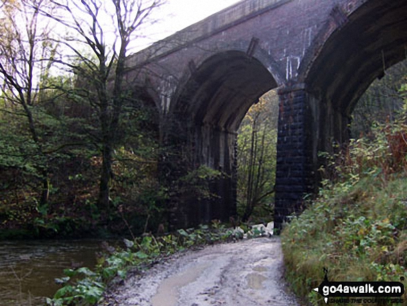 Walk d173 Chelmorton from Wye Dale - The Monsal Trail in Wye Dale