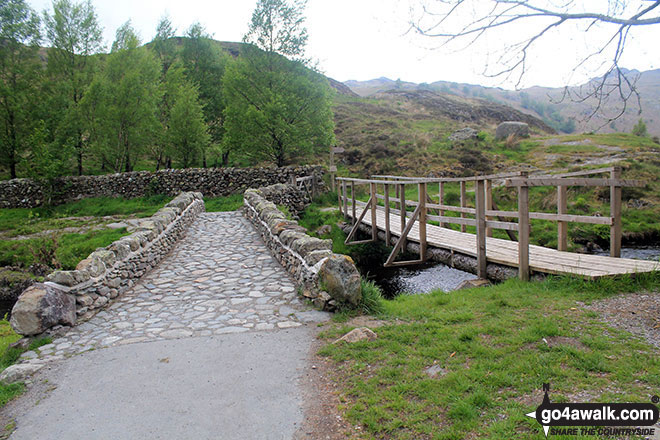 Walk c278 High Tove, Ullscarf and Great Crag from Watendlath - The bridge over Watendlath Beck, Watendlath