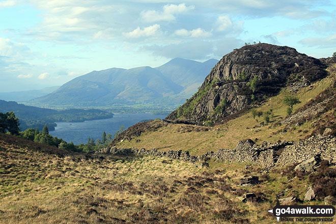 Walk c143 Brund Fell and King's How from Rosthwaite - Ether Knott from Grange Fell (Brund Fell)