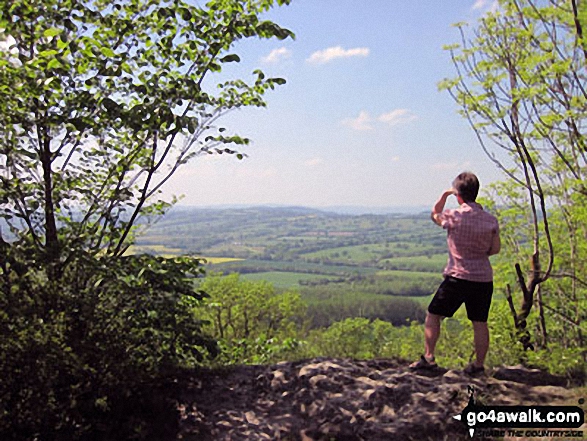 Looking out over Wenlock Edge on my first "proper" walk after major surgery in March May 2012