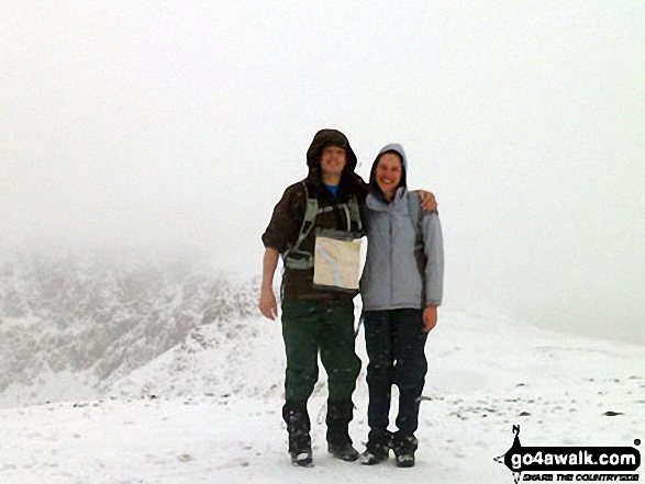 Russ and Me on the summit of Red Pike (Buttermere) in the snow