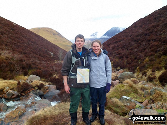 Walk c411 Starling Dodd via Scale Beck from Buttermere - Me and Russ at the top of Scale Force