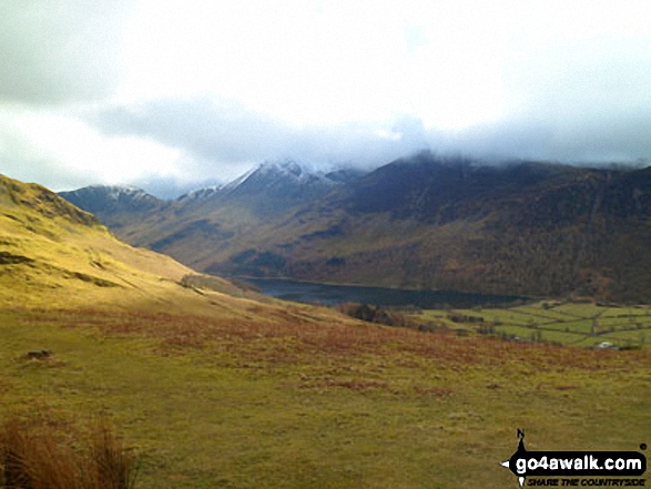 Walk c207 The High Stile Ridge from Buttermere - The Grasmoor Fells from near Bleaberry Tarn