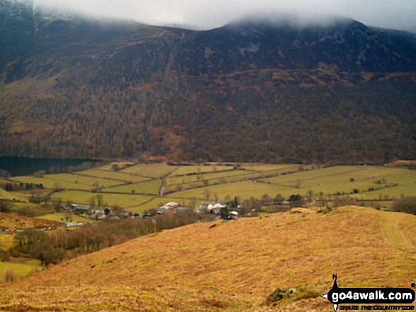 Buttermere (below), Whitless Pike (left) and High Snockrigg (right) from Ling Comb