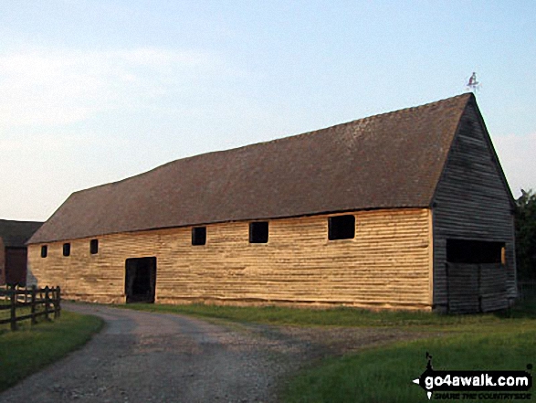 Walk ch253 Little Moreton Hall from Ackers Crossing - Wooden Barn near Little Moreton Hall