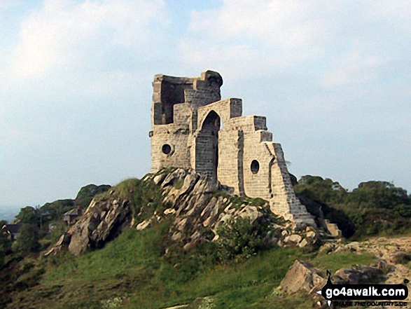 Walk Mow Cop (Old Man of Mow) walking UK Mountains in   Staffordshire, England