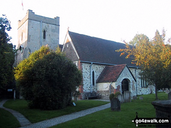 Walk ha104 Noar Hil and Selborne Common from Selborne - Selborne Church