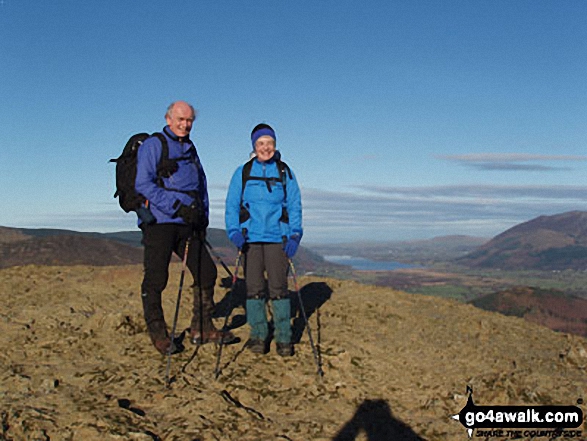 David & Judith on Cat Bells in The Lake District Cumbria England