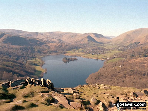 Walk c232 Loughrigg Fell from Ambleside - Grasmere from Loughrigg Fell