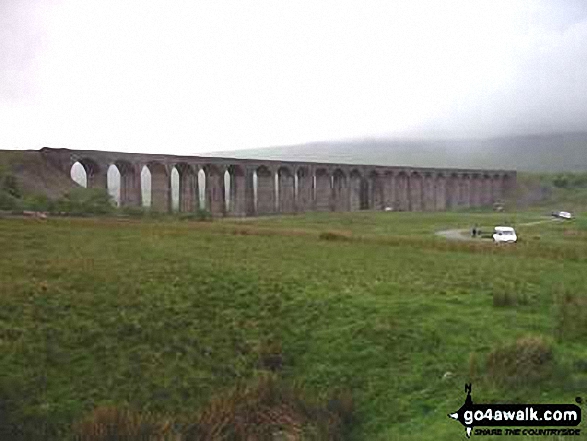 Walk ny130 Ingleborough and Raven Scar from The Old Hill Inn, Ribblehead - Ribblehead Viaduct