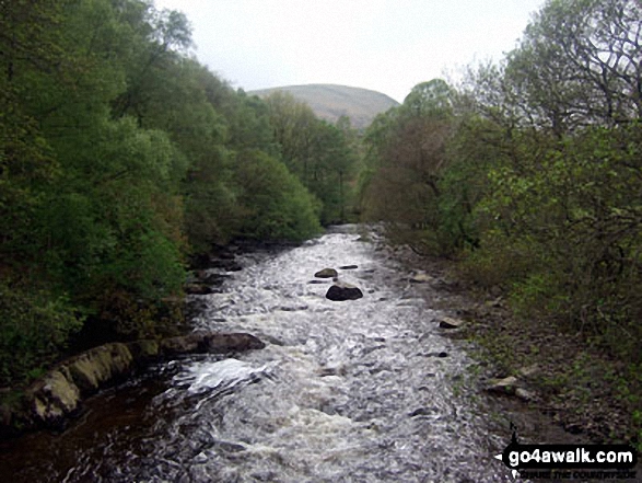 Walk po125 Gorllwyn (Pen y Gorllwyn) and Drygarn Fawr from Dolymynach Reservoir - Afon Claerwen