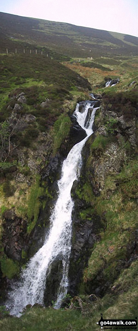 Walk c248 Skiddaw from High Side - Whitewater Dash (Waterdall) on the Cumbria Way, Back o' Skiddaw