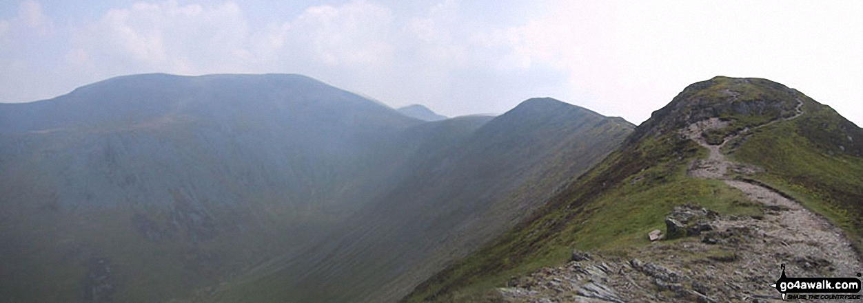 Walk c248 Skiddaw from High Side - *Skiddaw, Little Man (Skiddaw), Carl Side, Longside Edge and Ullock Pike from The Edge