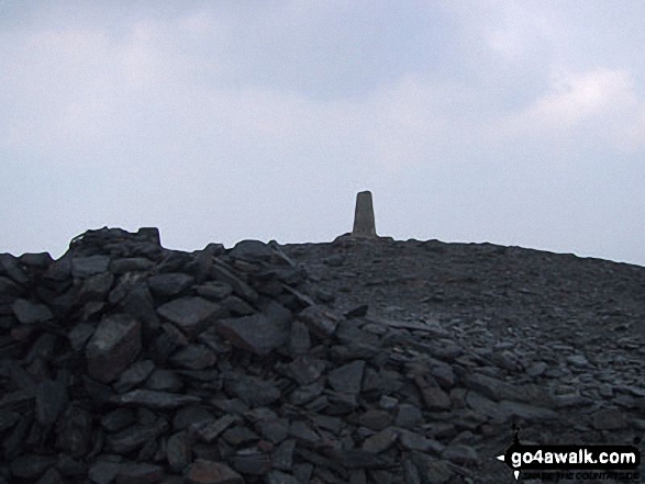 Walk c321 Skiddaw and Lonscale Fell from Millbeck, nr Keswick - Skiddaw Summit