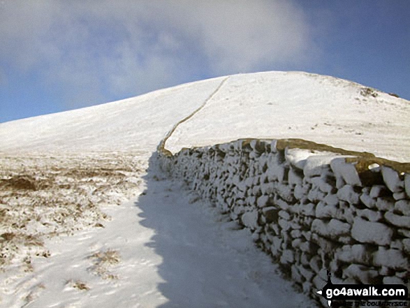 The route to Slieve Donard (Sliabh Donairt) from the Brandy Pad at the top of the path from Bloody Bridge