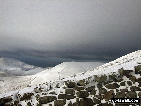 Slieve Commedagh from the shelter on top from Slieve Donard (Sliabh Donairt)