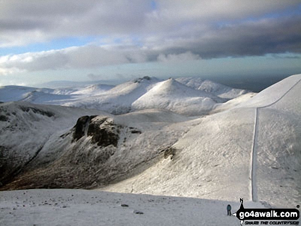 Slieve Bearnagh from Slieve Donard (Sliabh Donairt)