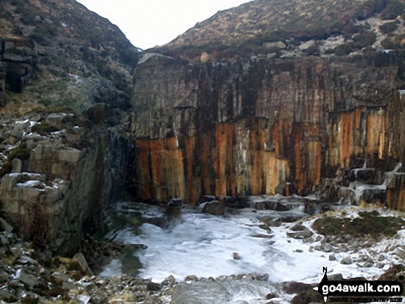 Frozen Quarry at the top of the Bloody Bridge River 