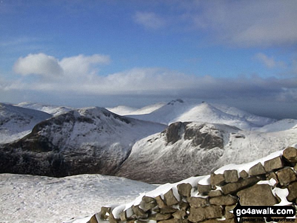 Cove Mountain and Slieve Bearnagh from Slieve Donard (Sliabh Donairt) 