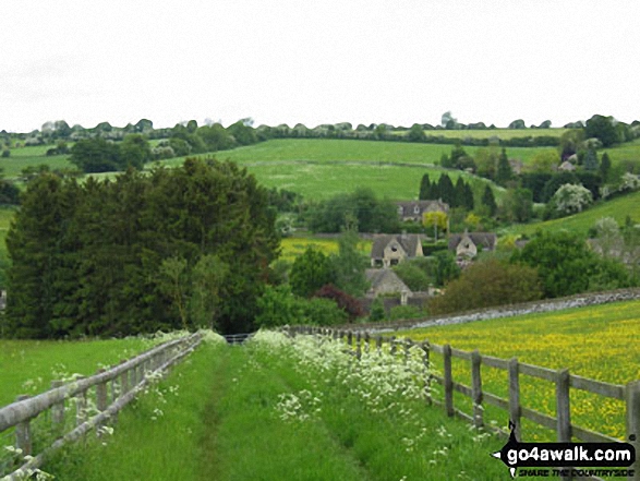 Walk gl204 Naunton from Bourton-on-the-Water - Looking towards Naunton