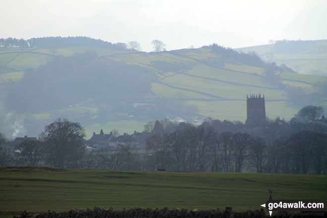 Walk d154 Over Haddon, Sheldon and Ashford in the Water from Bakewell - Bakewell from the summit of Noton Barn