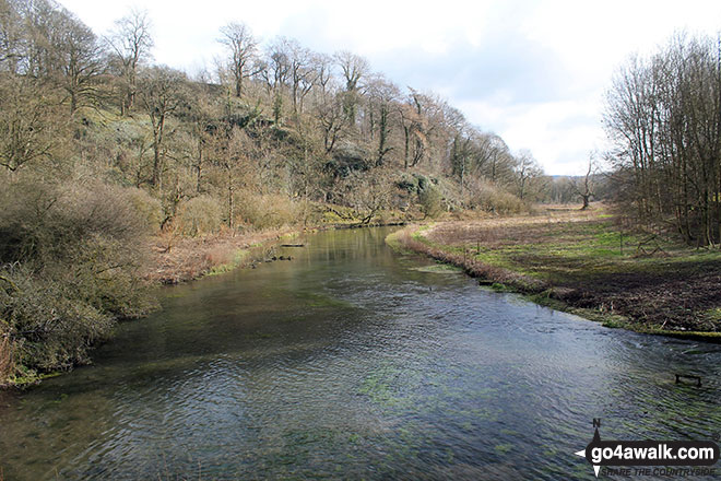 Walk d237 Youlgreave, Over Haddon, Bradford Dale and The River Wye from Bakewell - The River Lathkill from Conksbury Bridge