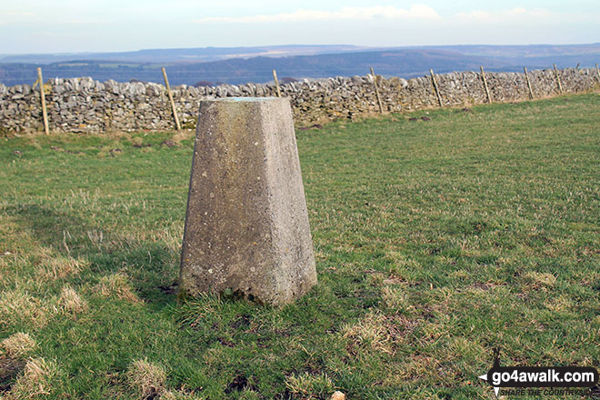 Walk d294 Sheldon and Lathkill Dale from Monyash - Bole Hill (Bakewell) summit Trig Point