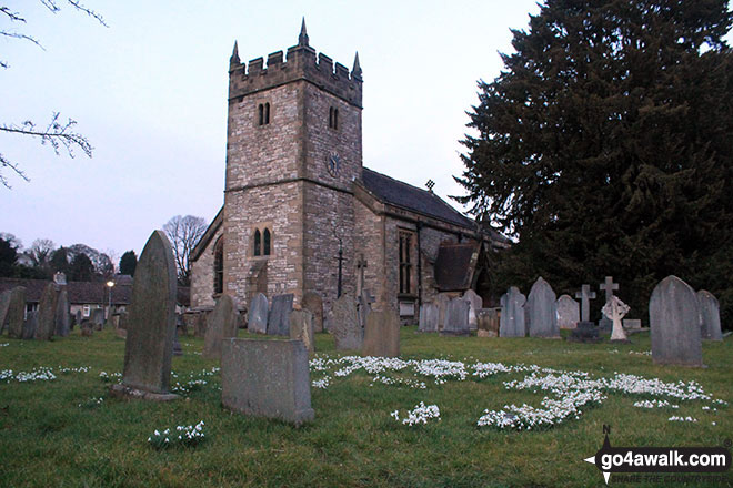 Walk d178 Fin Cop and Monsal Dale from Ashford in the Water - Holy Trinity Church, Ashford in the Water