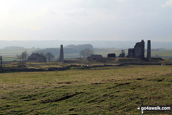 Walk d154 Over Haddon, Sheldon and Ashford in the Water from Bakewell - The disused Magpie Mine near Sheldon