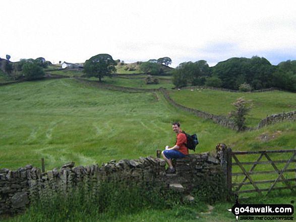 Walk c185 School Knott and The Dales Way from Ings - The Dales Way near Crag House Farm