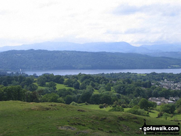 Walk c255 Orrest Head and School Knott from Windermere - Lake Windermere from School Knott summit