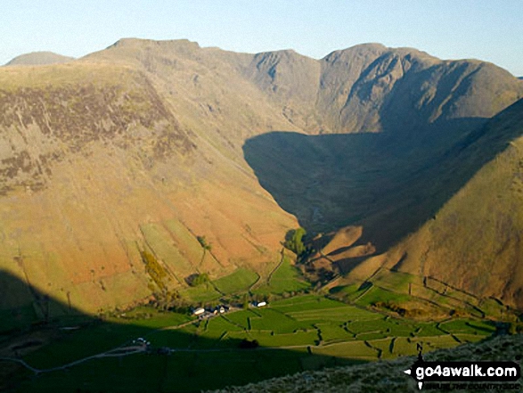 Wasdale Head at sunrise from Lingmell 