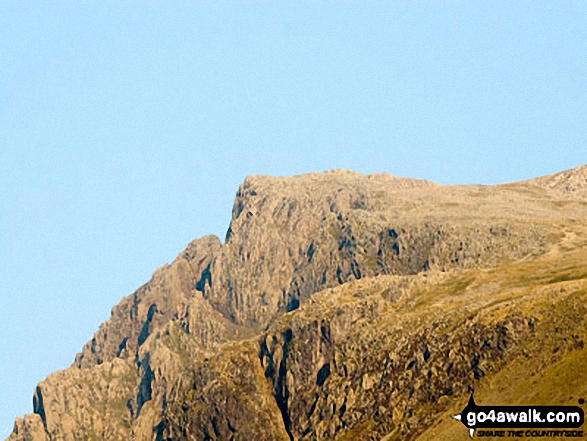 Walk c172 Scafell Pike via The Corridor Route from Wasdale Head, Wast Water - Symonds Knott from Mickledore