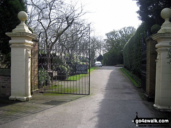 The entrance gates to Gawsworth Old Hall 