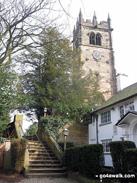 Walk ch175 The Macclesfield Canal, Bosley Locks and North Rode from Gawsworth - Entrance to Gawsworth Church